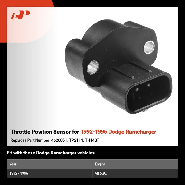 Throttle Position Sensor for 1992-1996 Dodge Ramcharger