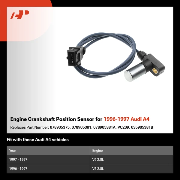 Engine Crankshaft Position Sensor for 1996-1997 Audi A4