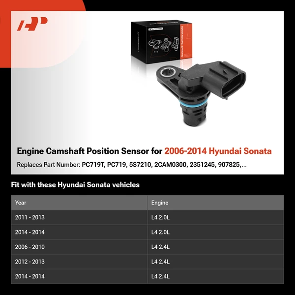 Engine Camshaft Position Sensor for 2006-2014 Hyundai Sonata
