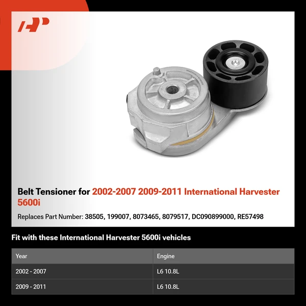 Belt Tensioner for 2002-2007 2009-2011 International Harvester 5600i