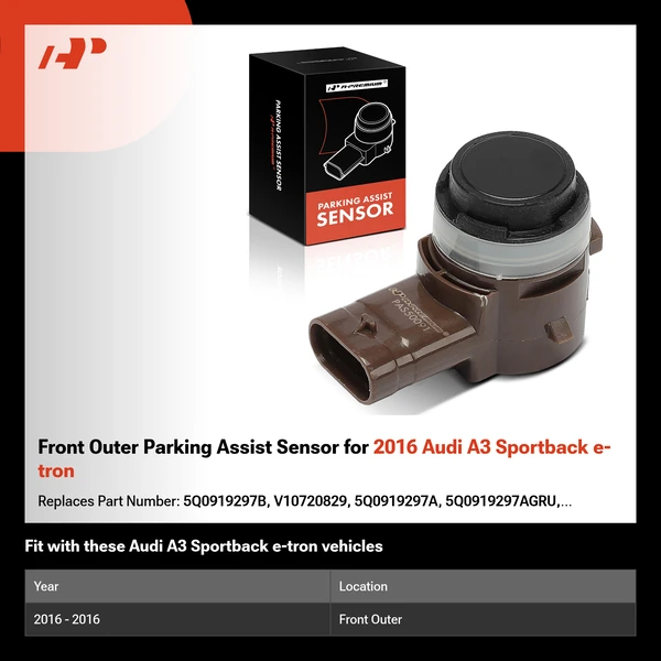 Front Outer Parking Assist Sensor for 2016 Audi A3 Sportback e-tron