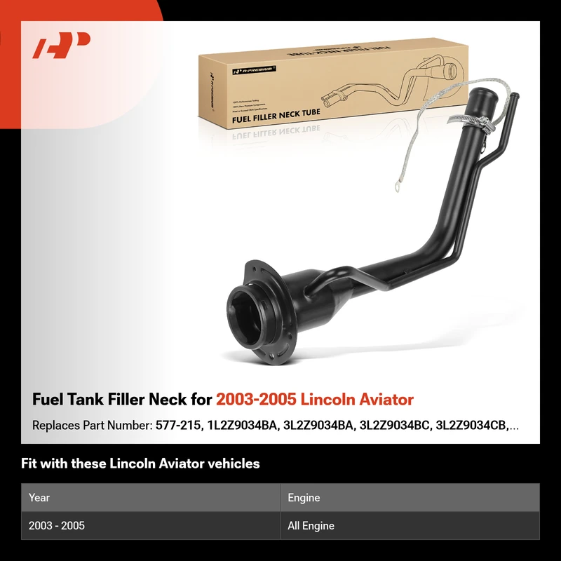 Fuel Tank Filler Neck for 2003-2005 Lincoln Aviator
