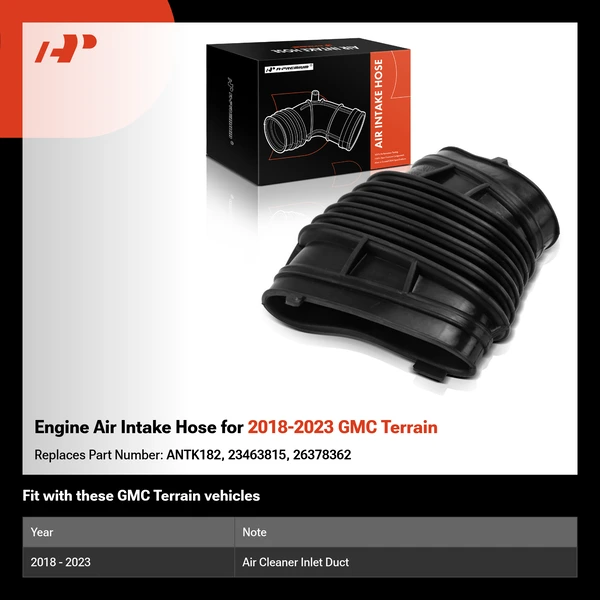 Engine Air Intake Hose for 2018-2023 GMC Terrain