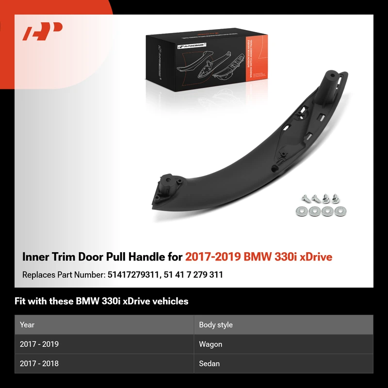 Inner Trim Door Pull Handle for 2017-2019 BMW 330i xDrive