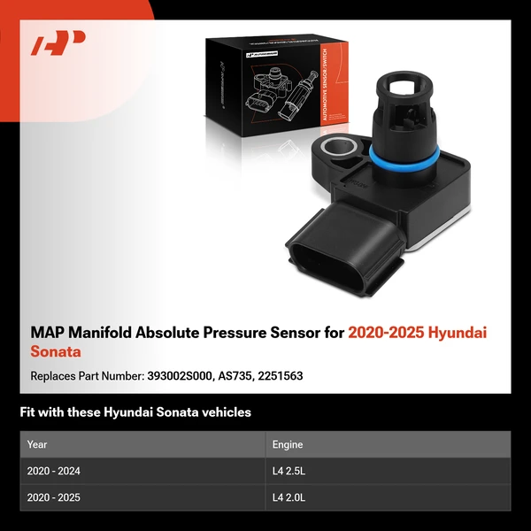 MAP Manifold Absolute Pressure Sensor for 2020-2025 Hyundai Sonata