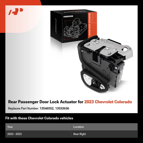 Rear Passenger Door Lock Actuator for 2023 Chevrolet Colorado