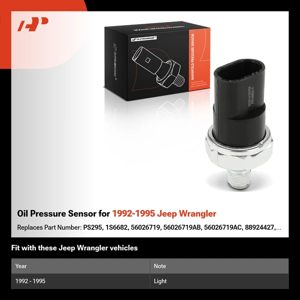 Oil Pressure Sensor for 1992-1995 Jeep Wrangler