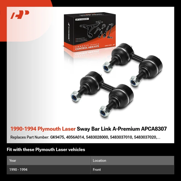 1990-1994 Plymouth Laser Sway Bar Link A-Premium APCA8307
