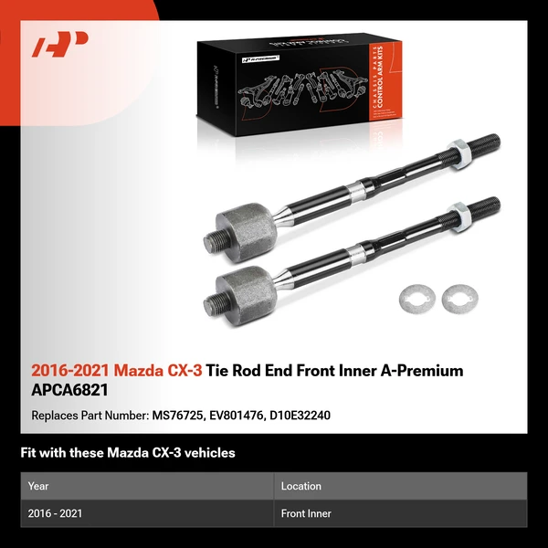 2016-2021 Mazda CX-3 Tie Rod End Front Inner A-Premium APCA6821