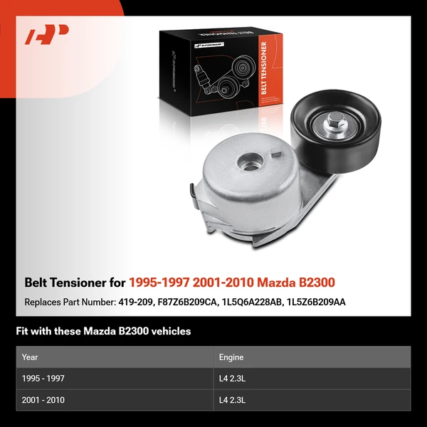 Belt Tensioner for 1995-1997 2001-2010 Mazda B2300