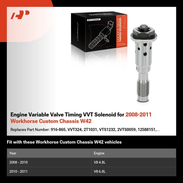 Engine Variable Valve Timing VVT Solenoid for 2008-2011 Workhorse Custom Chassis W42