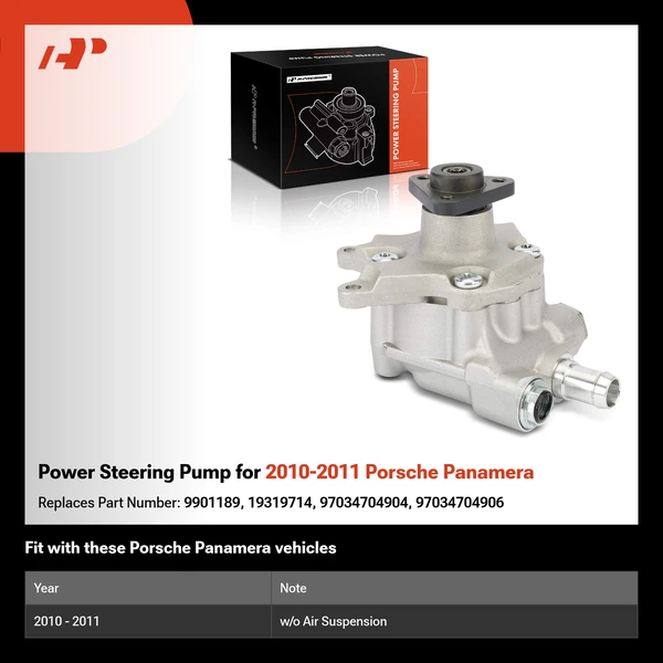 Power Steering Pump for 2010-2011 Porsche Panamera