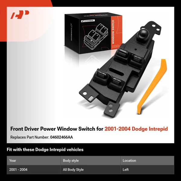 Front Driver Power Window Switch for 2001-2004 Dodge Intrepid