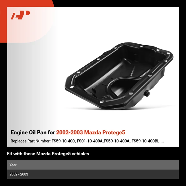 Engine Oil Pan for 2002-2003 Mazda Protege5