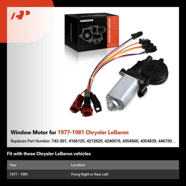 Window Motor for 1977-1981 Chrysler LeBaron