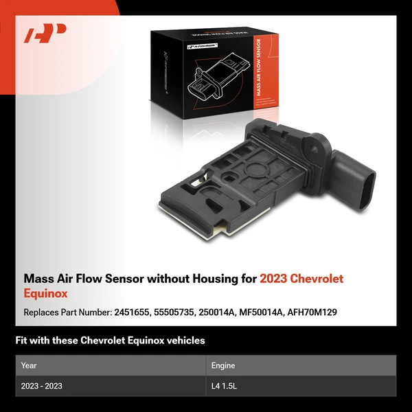 Mass Air Flow Sensor without Housing for 2023 Chevrolet Equinox