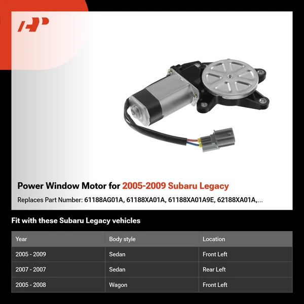 Power Window Motor for 2005-2009 Subaru Legacy