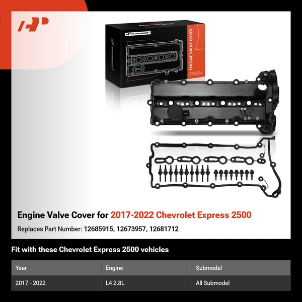 Engine Valve Cover for 2017-2022 Chevrolet Express 2500
