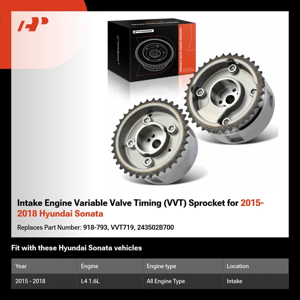 Intake Engine Variable Valve Timing (VVT) Sprocket for 2015-2018 Hyundai Sonata