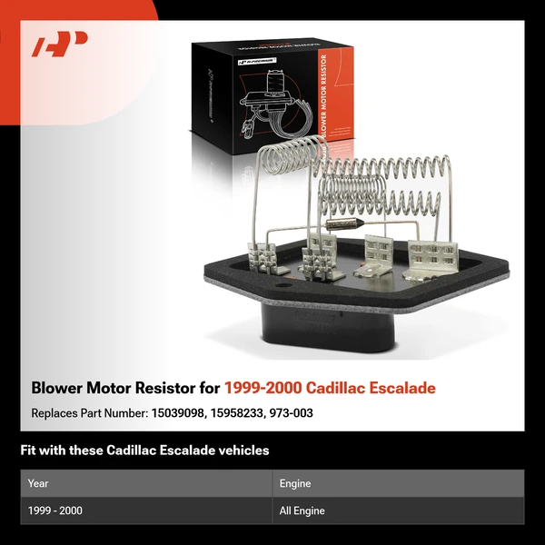 Blower Motor Resistor for 1999-2000 Cadillac Escalade