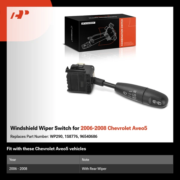 Windshield Wiper Switch for 2006-2008 Chevrolet Aveo5