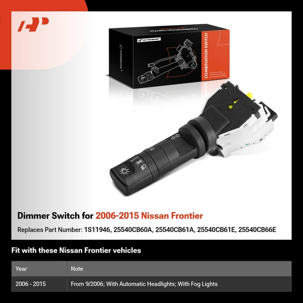Dimmer Switch for 2006-2015 Nissan Frontier