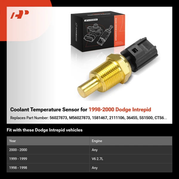 Coolant Temperature Sensor for 1998-2000 Dodge Intrepid