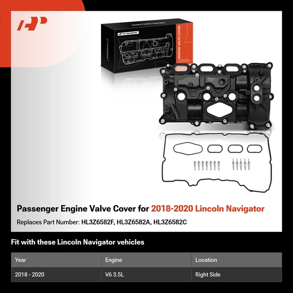 Passenger Engine Valve Cover for 2018-2020 Lincoln Navigator