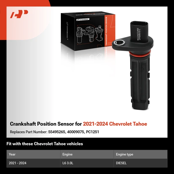 Crankshaft Position Sensor for 2021-2024 Chevrolet Tahoe
