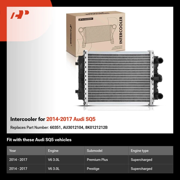 Intercooler for 2014-2017 Audi SQ5