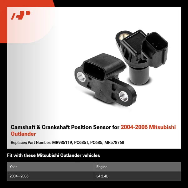 Camshaft & Crankshaft Position Sensor for 2004-2006 Mitsubishi Outlander