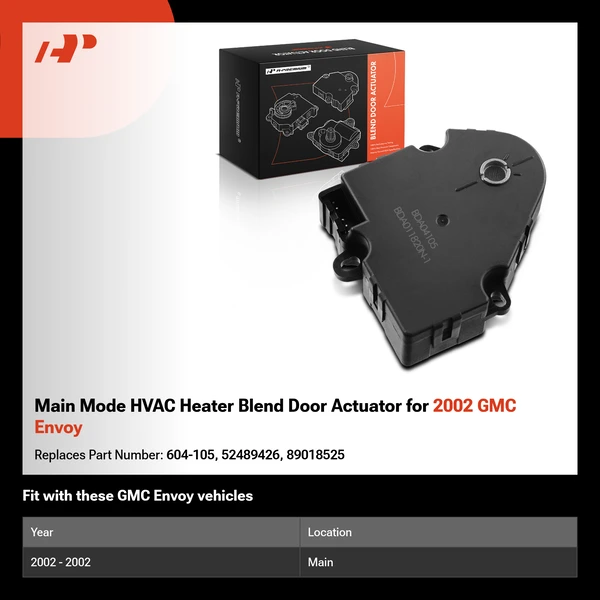 Main Mode HVAC Heater Blend Door Actuator for 2002 GMC Envoy