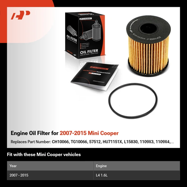 Engine Oil Filter for 2007-2015 Mini Cooper