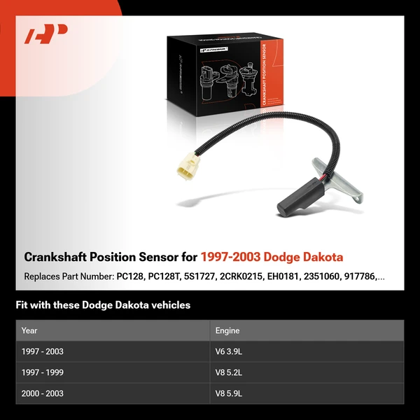 Crankshaft Position Sensor for 1997-2003 Dodge Dakota