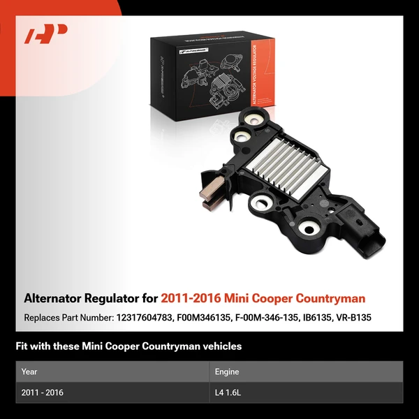 Alternator Regulator for 2011-2016 Mini Cooper Countryman