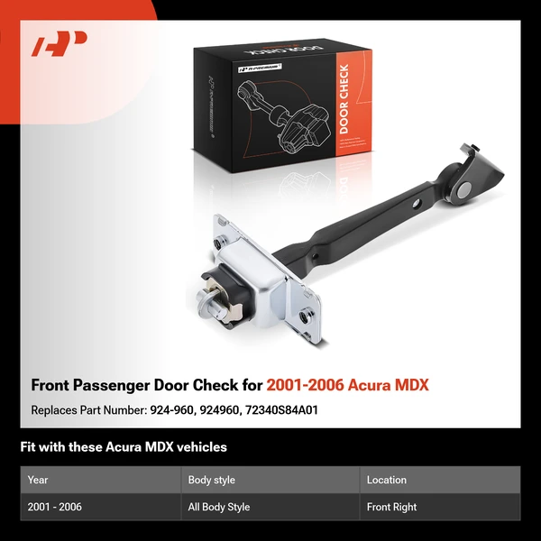 Front Passenger Door Check for 2001-2006 Acura MDX