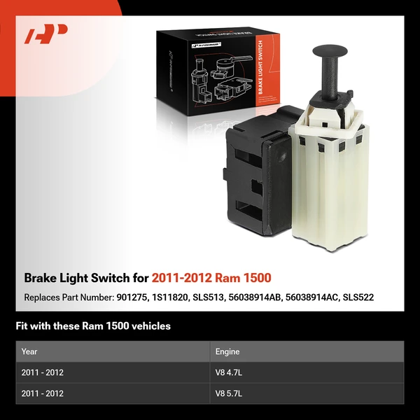 Brake Light Switch for 2011-2012 Ram 1500