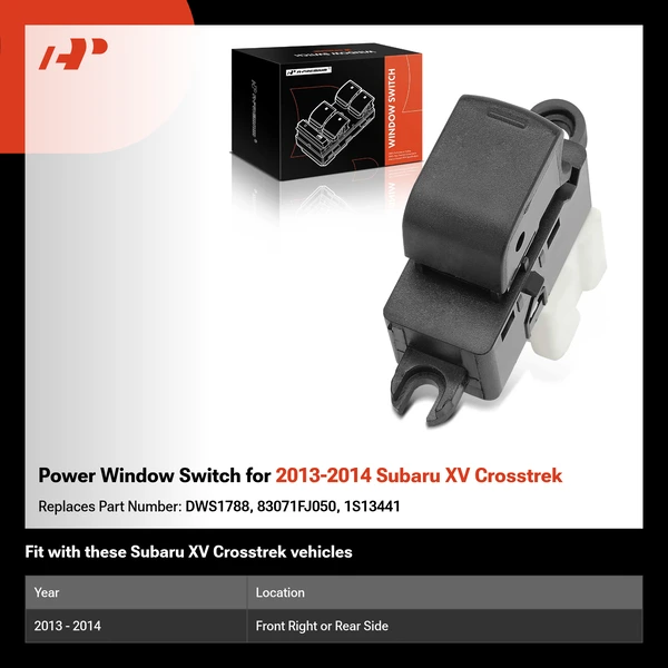 Power Window Switch for 2013-2014 Subaru XV Crosstrek