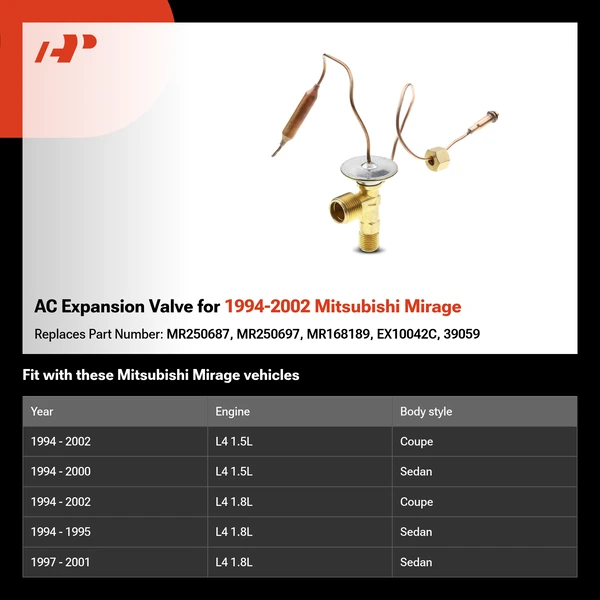 AC Expansion Valve for 1994-2002 Mitsubishi Mirage