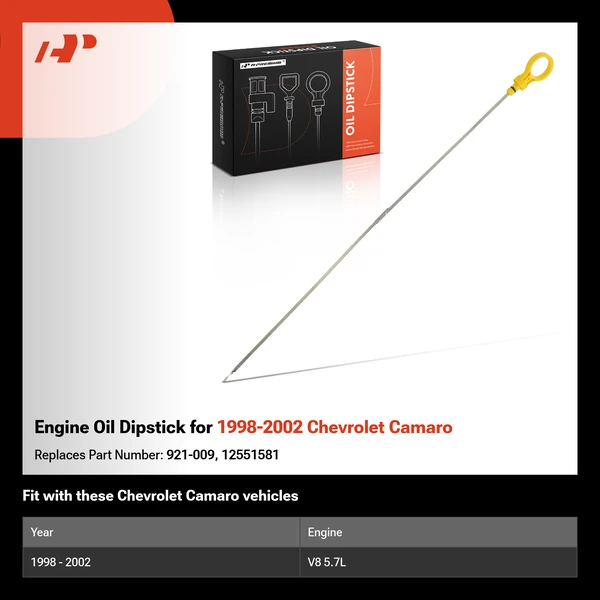 Engine Oil Dipstick for 1998-2002 Chevrolet Camaro