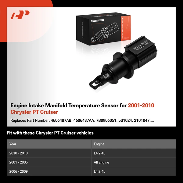 Engine Intake Manifold Temperature Sensor for 2001-2010 Chrysler PT Cruiser