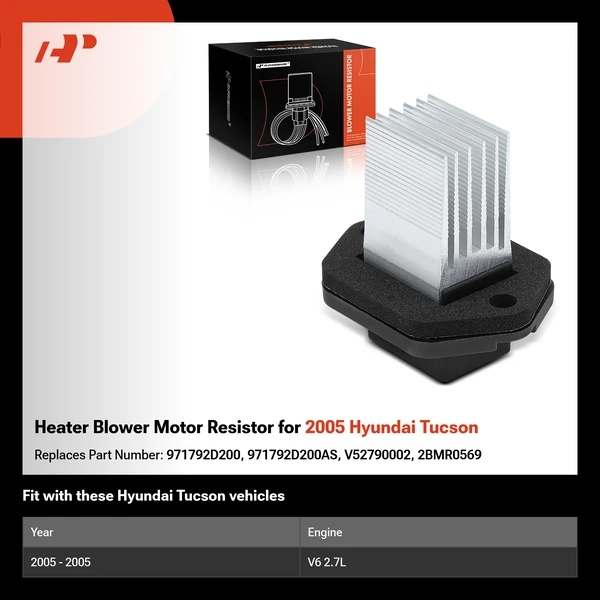 Heater Blower Motor Resistor for 2005 Hyundai Tucson