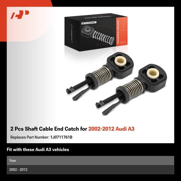 2 Pcs Shaft Cable End Catch for 2002-2012 Audi A3