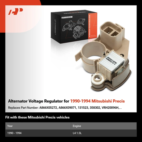 Alternator Voltage Regulator for 1990-1994 Mitsubishi Precis