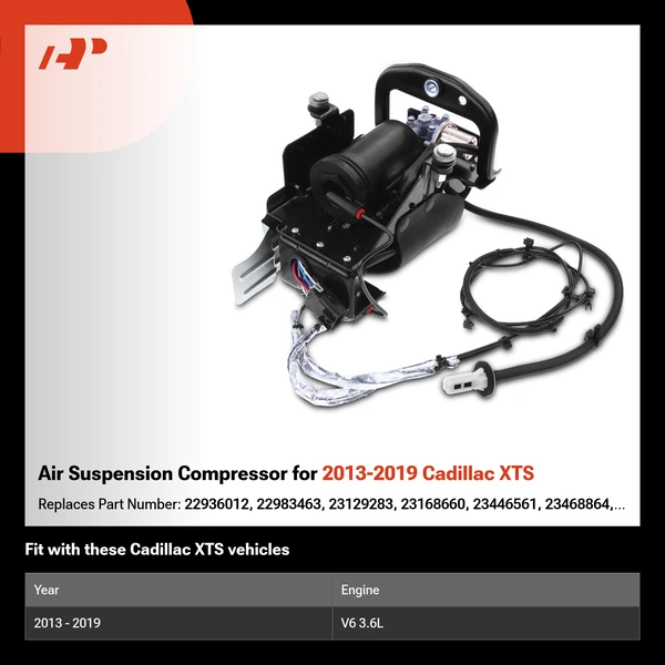 Air Suspension Compressor for 2013-2019 Cadillac XTS