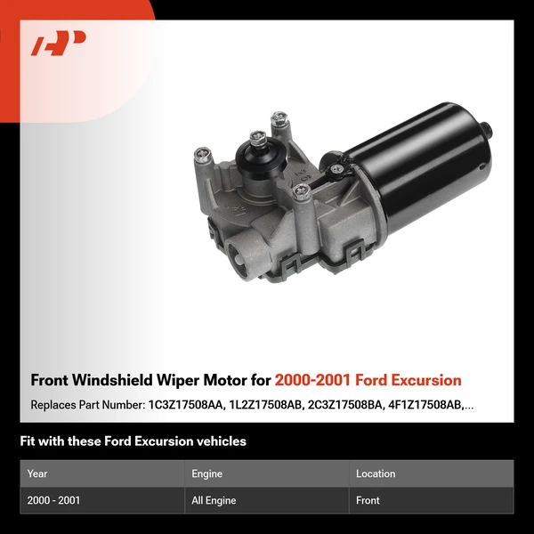 Front Windshield Wiper Motor for 2000-2001 Ford Excursion