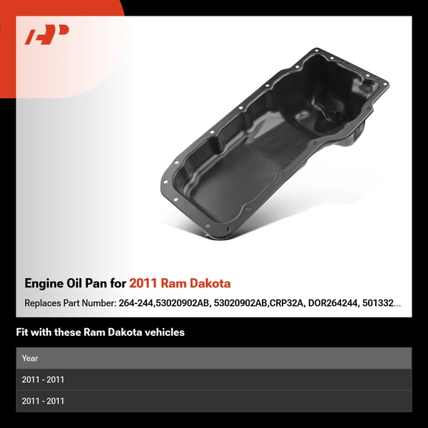Engine Oil Pan for 2011 Ram Dakota