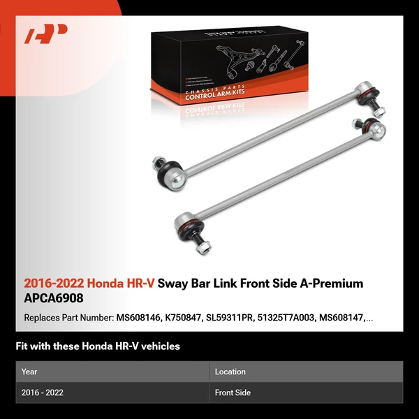 2016-2022 Honda HR-V Sway Bar Link Front Side A-Premium APCA6908