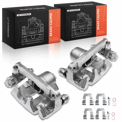 2 Pcs Rear Brake Caliper with Bracket