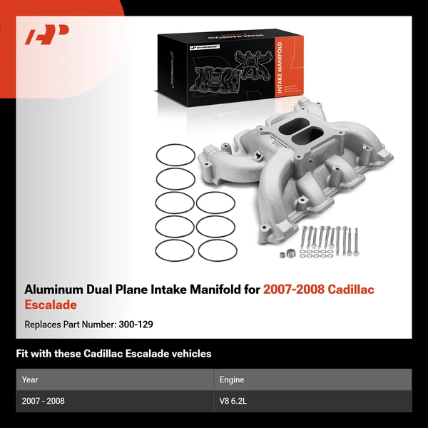 Aluminum Dual Plane Intake Manifold for 2007-2008 Cadillac Escalade